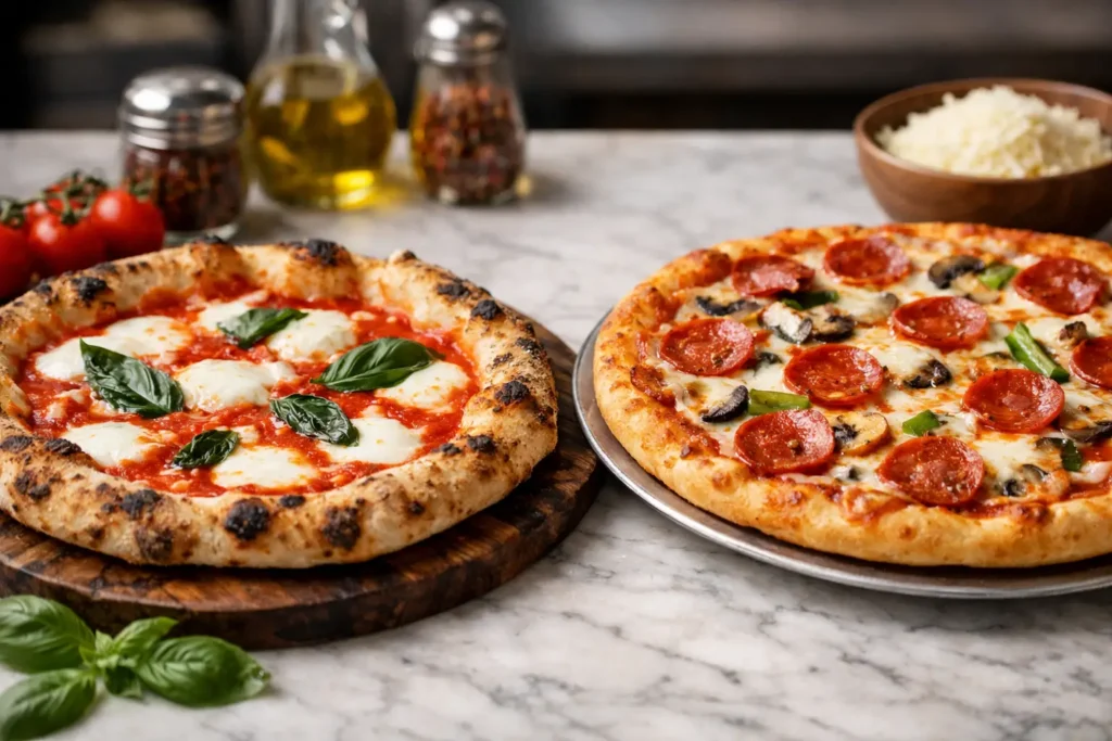 Difference between neapolitan and regular pizza