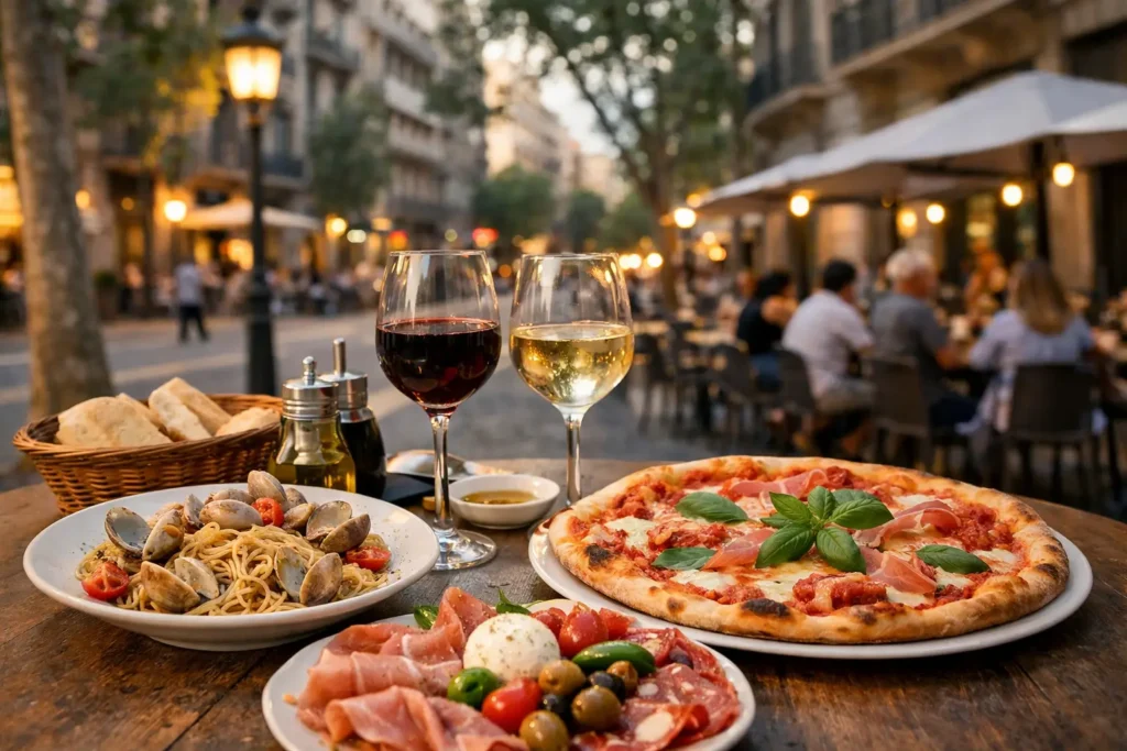 Italian dinner in Eixample con sabor real