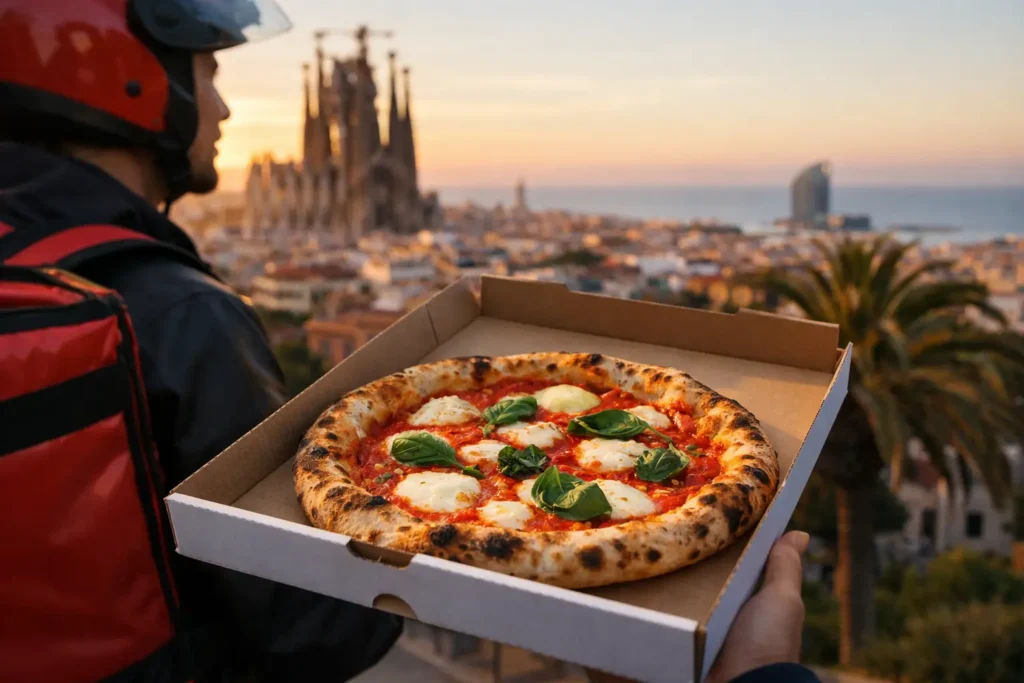 Neapolitan pizza delivery Barcelona de verdad