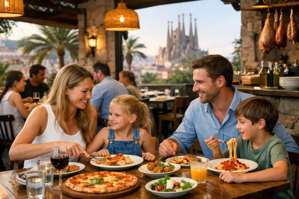 Family friendly italian restaurant Barcelona