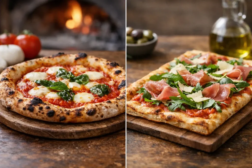 Neapolitan Pizza vs Roman Pizza